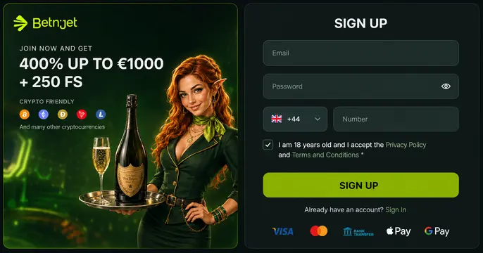 BetNjet Login